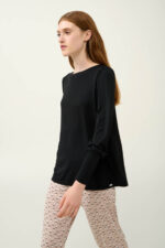 Φλοράλ Γυναικεία Πυτζάμα Micromodal με Μανσέτες - Image 2