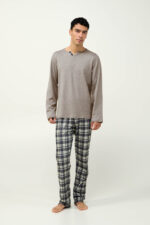 Πυτζάμες Ανδρικές Πικέ V-Λαιμόκοψη - Image 2