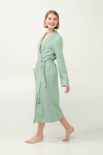 Γυναικεία Σταυρωτή Ρόμπα Φούτερ - Image 2