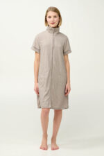 Γυναικείο Frottee Ρόμπα με Κοντό Μανίκι - Image 2