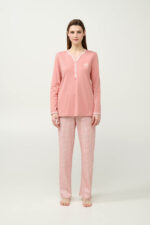 Βαμβακερή Γυναικεία Πυτζάμα με Πατιλέτα - Image 2