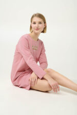 Βαμβακερό Γυναικείο Νυχτικό με Τύπωμα - Image 2