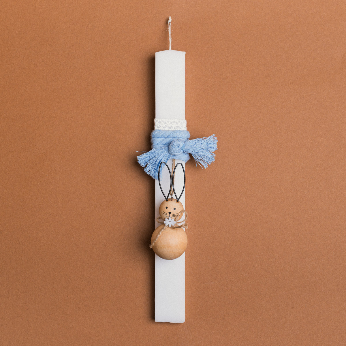 2f945840-7580-4440-9ca2-43219cd52d12 Beauty Home ΛΑΜΠΑΔΑ 33cm ΣΙΕΛ ΚΟΡΔΟΝΙ ΞΥΛΙΝΟΣ ΛΑΓΟΣ ΜΠΑΛΑ ΣΕ ΣΥΣΚΕΥΑΣΙΑ ΔΩΡΟΥ - Image 1