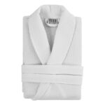 Beauty Home Μπουρνούζι Support πικέ με γιακά  50%Cot-50%Pol 210gsm Λευκό - Image 2