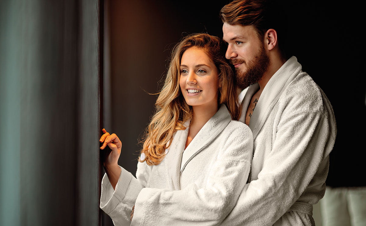 3090-3091-Concept Beauty Home Μπουρνούζι με γιακά Art 3091 L-XL Εκρού - Image 1