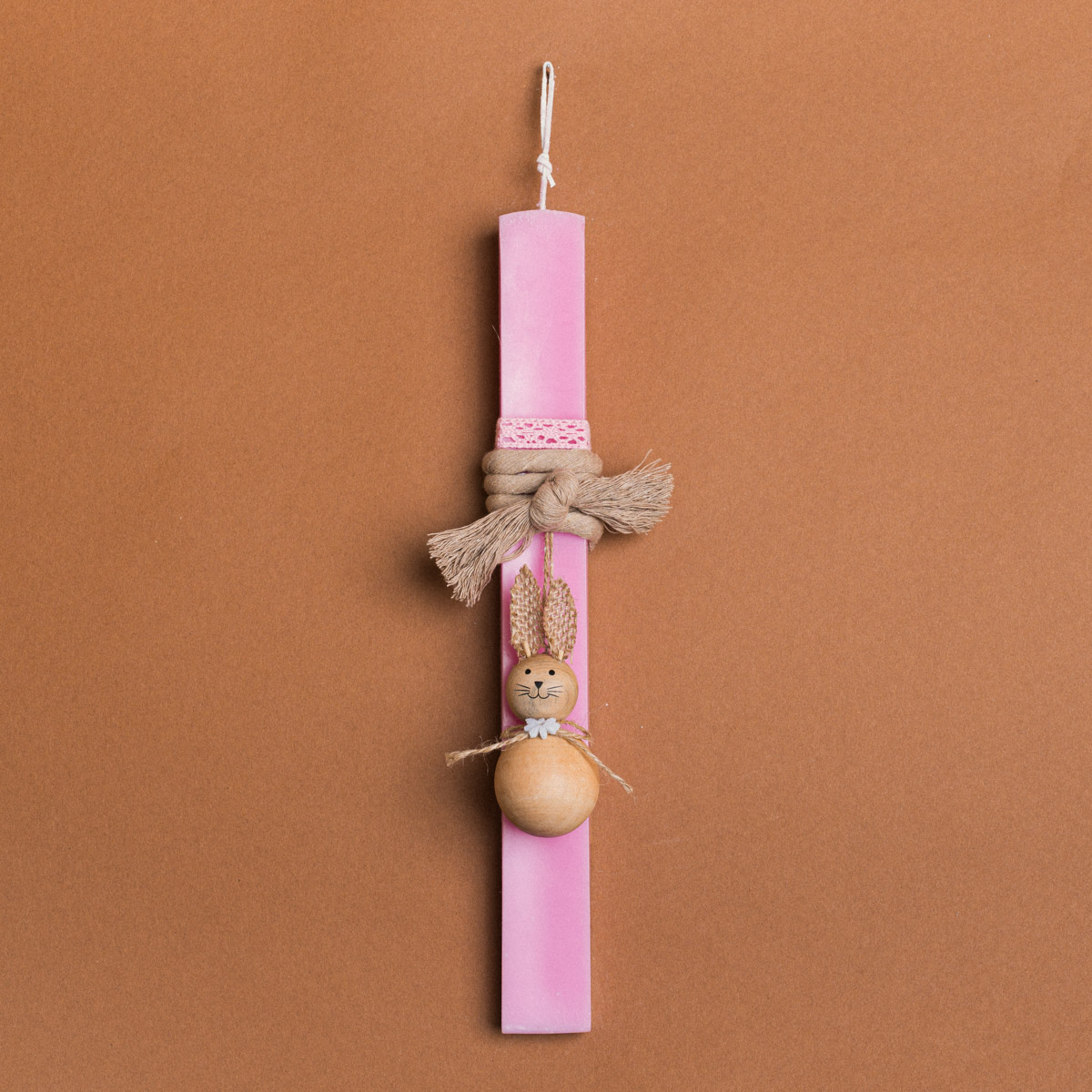 33161db7-a987-45a0-ac08-475af40acfc5 Beauty Home ΛΑΜΠΑΔΑ ΡΟΖ 33cm ΞΥΛΙΝΟΣ ΛΑΓΟΣ ΜΠΑΛΑ ΣΕ ΣΥΣΚΕΥΑΣΙΑ ΔΩΡΟΥ - Image 1