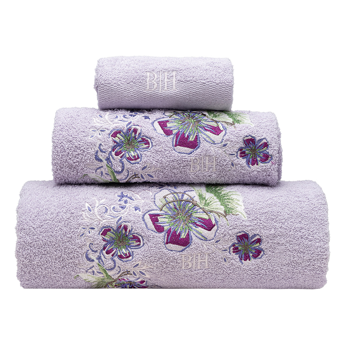 3390 Beauty Home Σετ πετσέτες Art 3390 Σετ 3τμχ Λιλά - Image 1