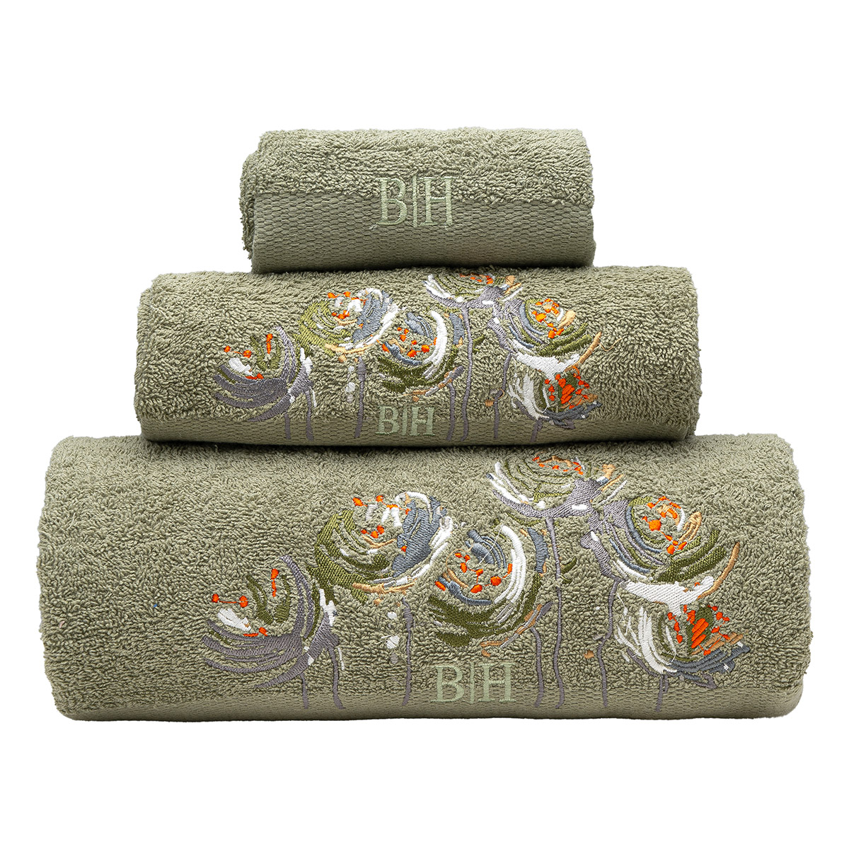 3395 Beauty Home Σετ πετσέτες Art 3395 Σετ 3τμχ Πράσινο - Image 1