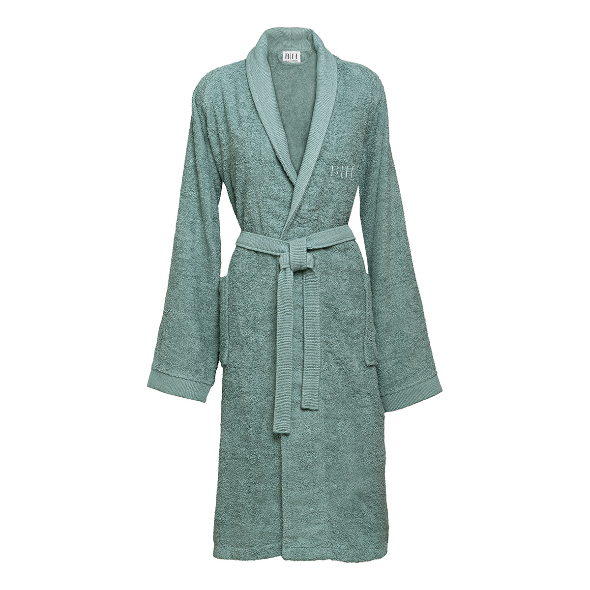 3402 Beauty Home Μπουρνούζι με γιακά Art 3402 Σμαραγδί - Image 1