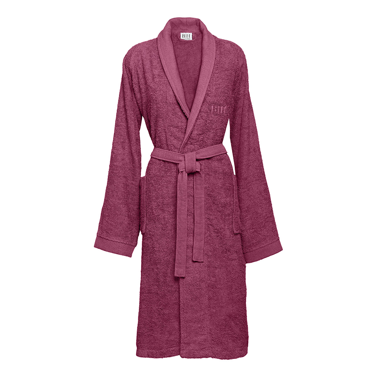 3404 Beauty Home Μπουρνούζι με γιακά Art 3404 Δαμασκηνί - Image 1