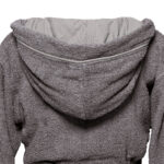 Beauty Home Μπουρνούζι με κουκούλα Art 3428 Ανθρακί - Image 2