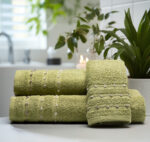 Beauty Home Σετ πετσέτες Art 3466 Σετ 3τμχ Πράσινο