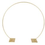 Beauty Home ΜΕΤΑΛΛΙΚΟΣ ΚΥΚΛΟΣ ΧΡΥΣΟΣ ΜΕ ΑΝΟΙΓΜΑ 55 x 51 cm