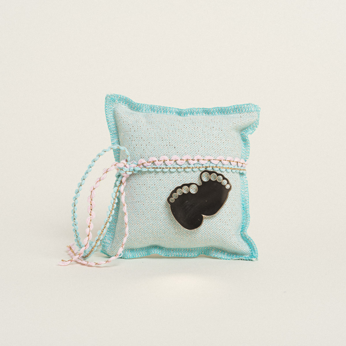 371107 Beauty Home ΜΑΞΙΛΑΡΑΚΙ ΜΕ ΥΦΑΣΜΑ LUREX ΒΕΡΑΜΑΝ 10 x 10 cm - Image 1