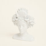 Beauty Home Βάζο Προτομή Λευκο17.3 x 11,7 x 23 cm