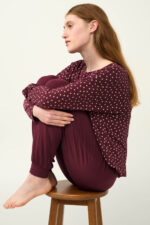 Γυναικεία Πυτζάμα Micromodal με Μανσέτες - Image 3