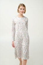 Φλοράλ Φούτερ Νυχτικό με Πατιλέτα - Image 6