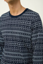 Ανδιρκή Βαμβακερή Πυτζάμα με Μανσέτες - Image 3