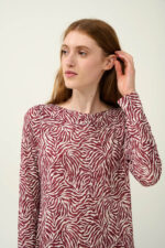 Χειμερινό Micromodal Νυχτικό με Μοτίβο Ζέβρα - Image 3