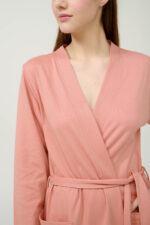 Σταυρωτή Βαμβακερή Γυναικεία Ρόμπα - Image 4