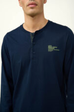 Ανδρική Βαμβακερή Πυτζάμα με Πατιλέτα - Image 3