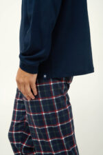 Ανδρική Βαμβακερή Πυτζάμα με Μανσέτες - Image 3