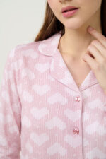 Γυναικεία Κουμπωτή Πυτζάμα Φούτερ - Image 3