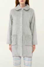 Γυναικεία Ρόμπα Fleece με Κουμπιά - Image 3