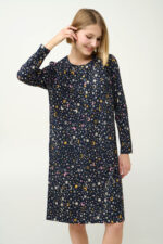 Βαμβακερό Χειμερινό Νυχτικό με Πατιλέτα - Image 3