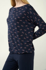 Γυναικεία Πυτζάμα Micromodal με Μανσέτες - Image 3