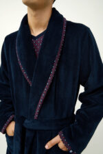 Μακριά Σταυρωτή Ανδρική Ρόμπα - Image 3