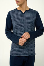 Χειμερινή Ανδρική Βαμβακερή Πυτζάμα - Image 3