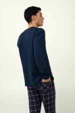 Ανδρική Βαμβακερή Πυτζάμα με Πατιλέτα - Image 4