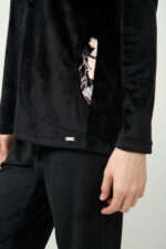 Γυναικείο Velvet Lounge Set με Κουκούλα - Image 3