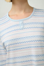 Βαμβακερό Νυχτικό με Σκανδιναβικό Μοτίβο - Image 3