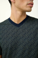 Ανδρική Βαμβακερή Πυτζάμα με Κοντό Μανίκι - Image 3