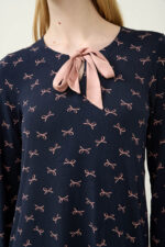 Νυχτικό Micromodal με Φιογκάκια - Image 3