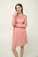 Βαμβακερό Νυχτικό με Τσέπες - Image 3