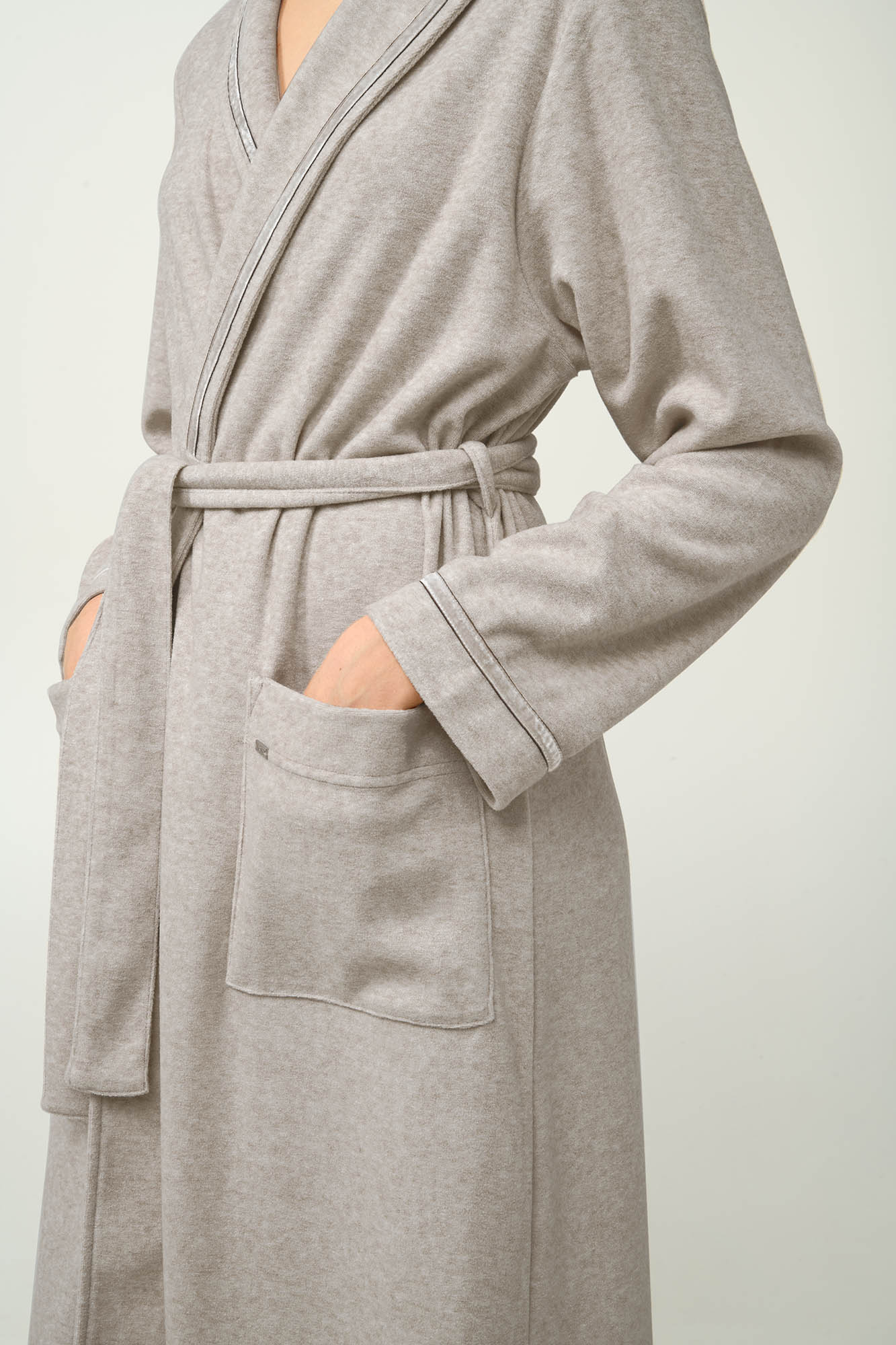 3_0679038032 Γυναικεία Σταυρωτή Frottee Ρόμπα - Image 1