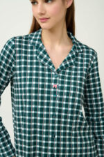 Βαμβακερή Κουμπωτή Γυναικεία Πυτζάμα - Image 3