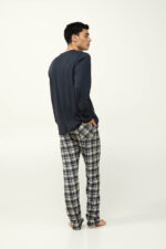 Ανδρική Βαμβακερή Πυτζάμα με Πατιλέτα - Image 3