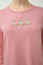 Βαμβακερό Γυναικείο Νυχτικό με Τύπωμα - Image 3