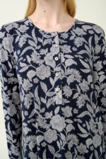 Micromodal Φλοράλ Νυχτικό με Πατιλέτα - Image 3