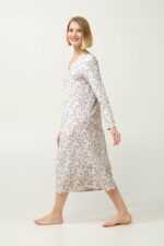 Φλοραλ Φούτερ Χειμερινό Νυχτικό - Image 3