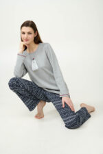 Γυναικεία Χειμερινή Βαμβακερή Πυτζάμα - Image 3