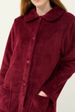 Γυναικεία Κουμπωτή Fleece Ρόμπα - Image 3