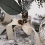 Beauty Home 12 κουκουνάρια σε κλαδί χιονισμένα 12 cm - Image 2