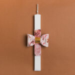 Beauty Home ΛΑΜΠΑΔΑ 33cm ΦΛΟΡΑΛ ΦΙΟΓΚΟΣ ΒΕΛΟΥΔΟ ΡΟΖ ΣΕ ΣΥΣΚΕΥΑΣΙΑ ΔΩΡΟΥ