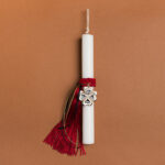 Beauty Home ΛΑΜΠΑΔΑ 33cm ΚΟΚΚΙΝΗ ΦΟΥΝΤΑ ΚΑΙ ΤΕΤΡΑΦΥΛΛΟ ΣΜΑΛΤΟ ΣΕ ΣΥΣΚΕΥΑΣΙΑ ΔΩΡΟΥ