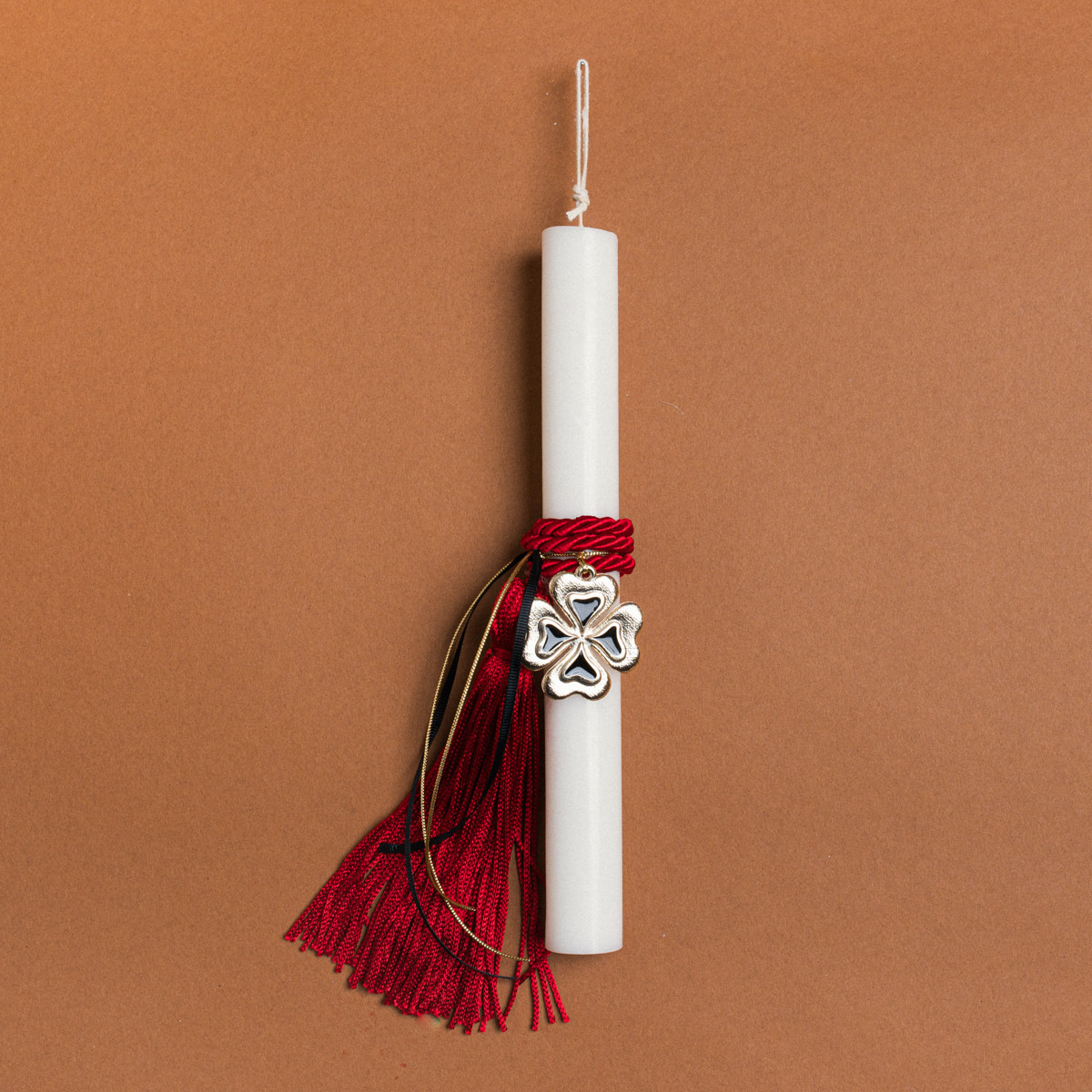 47f616b7-6640-4ac6-b9d3-4b83a2a5ca92 Beauty Home ΛΑΜΠΑΔΑ 33cm ΚΟΚΚΙΝΗ ΦΟΥΝΤΑ ΚΑΙ ΤΕΤΡΑΦΥΛΛΟ ΣΜΑΛΤΟ ΣΕ ΣΥΣΚΕΥΑΣΙΑ ΔΩΡΟΥ - Image 1